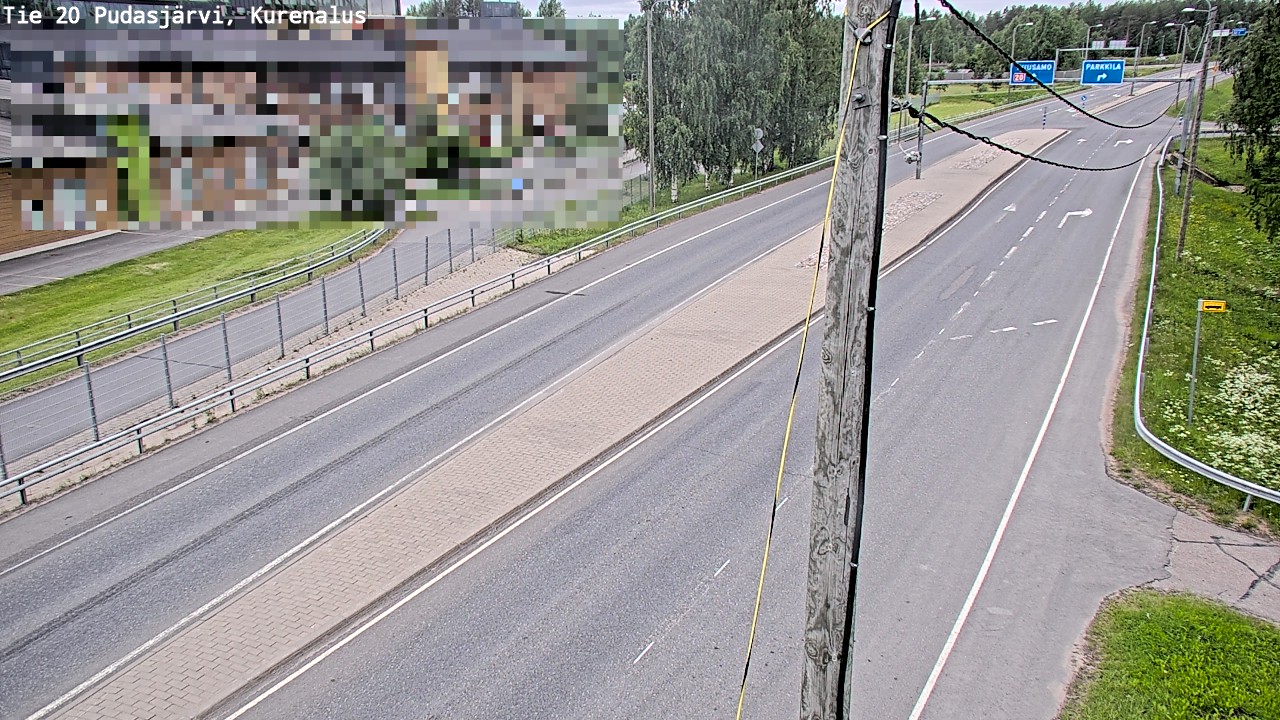 Weather Camera Image Väg 20Pudasjärvi, Kurenalus, Pudasjärvi, Pohjois-Pohjanmaa