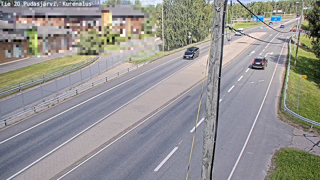 Weather Camera Image Road 20 Pudasjärvi, Kurenalus, Pudasjärvi, Pohjois-Pohjanmaa