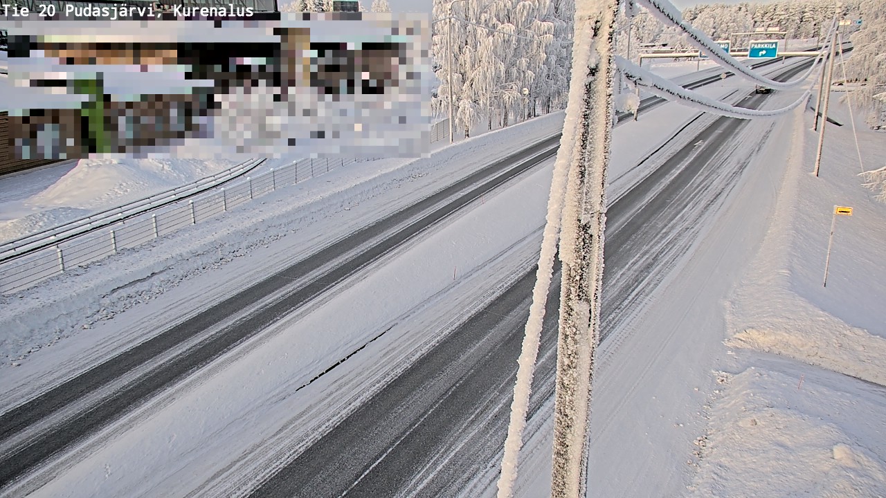 Kelikamerat Kuva Tie 20 Pudasjärvi, Kurenalus, Pudasjärvi, Pohjois-Pohjanmaa