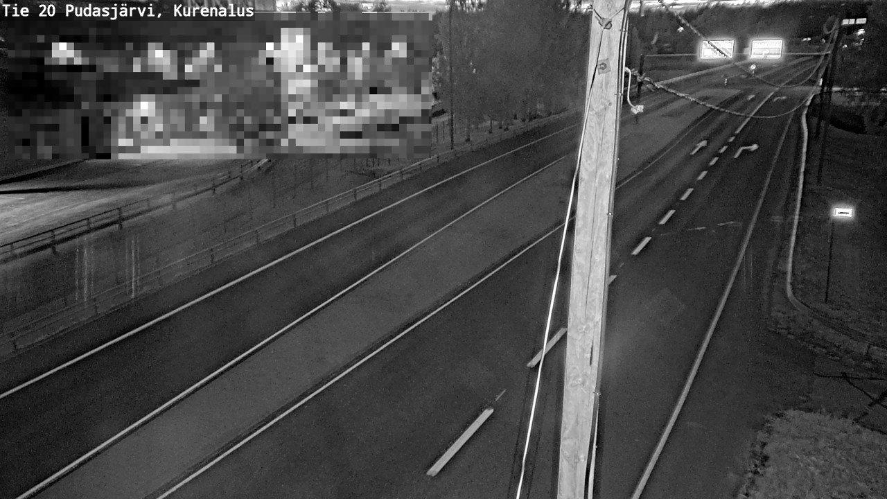 Kelikamerat Kuva Tie 20 Pudasjärvi, Kurenalus, Pudasjärvi, Pohjois-Pohjanmaa