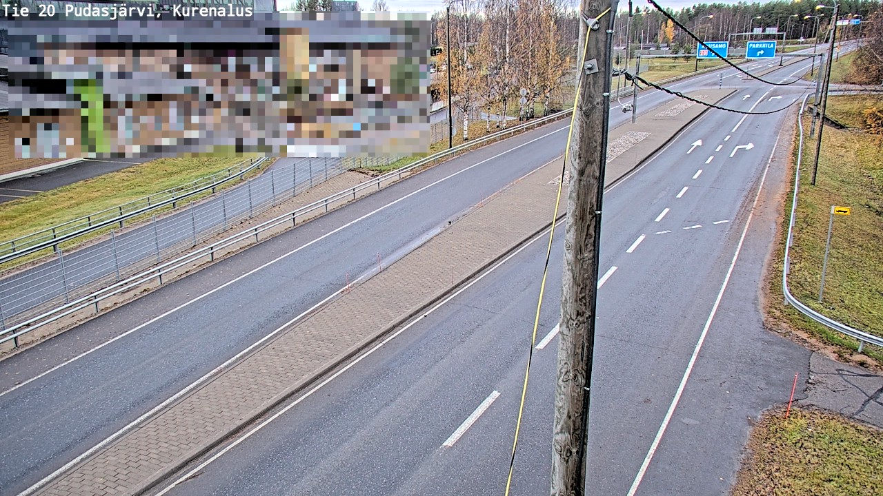 Kelikamerat Kuva Tie 20 Pudasjärvi, Kurenalus, Pudasjärvi, Pohjois-Pohjanmaa