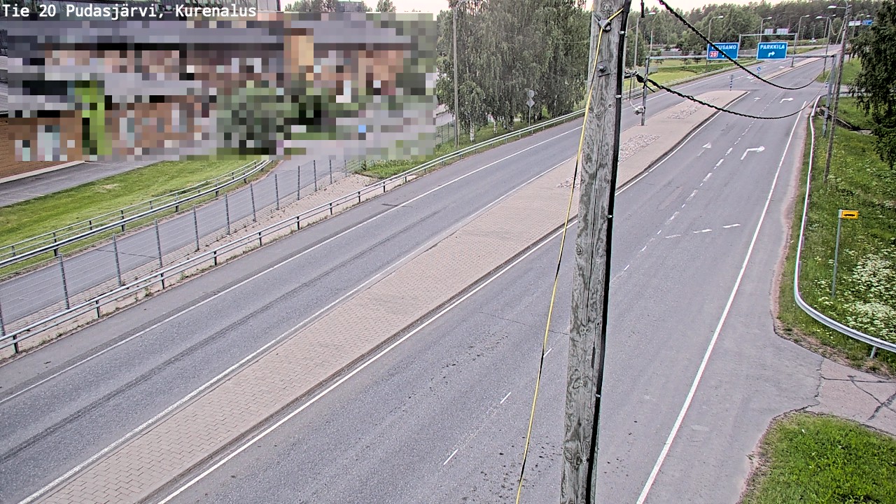 Kelikamerat Kuva Tie 20 Pudasjärvi, Kurenalus, Pudasjärvi, Pohjois-Pohjanmaa