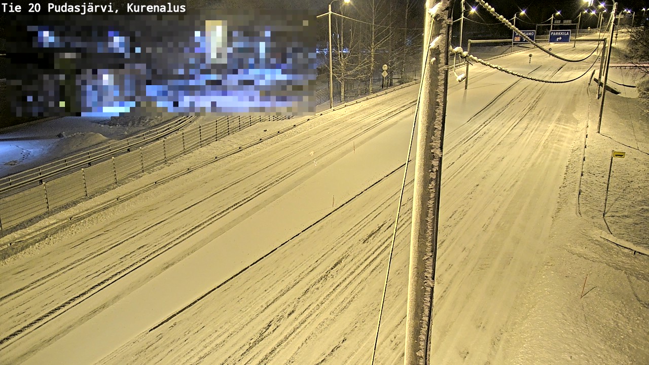 Kelikamerat Kuva Tie 20 Pudasjärvi, Kurenalus, Pudasjärvi, Pohjois-Pohjanmaa