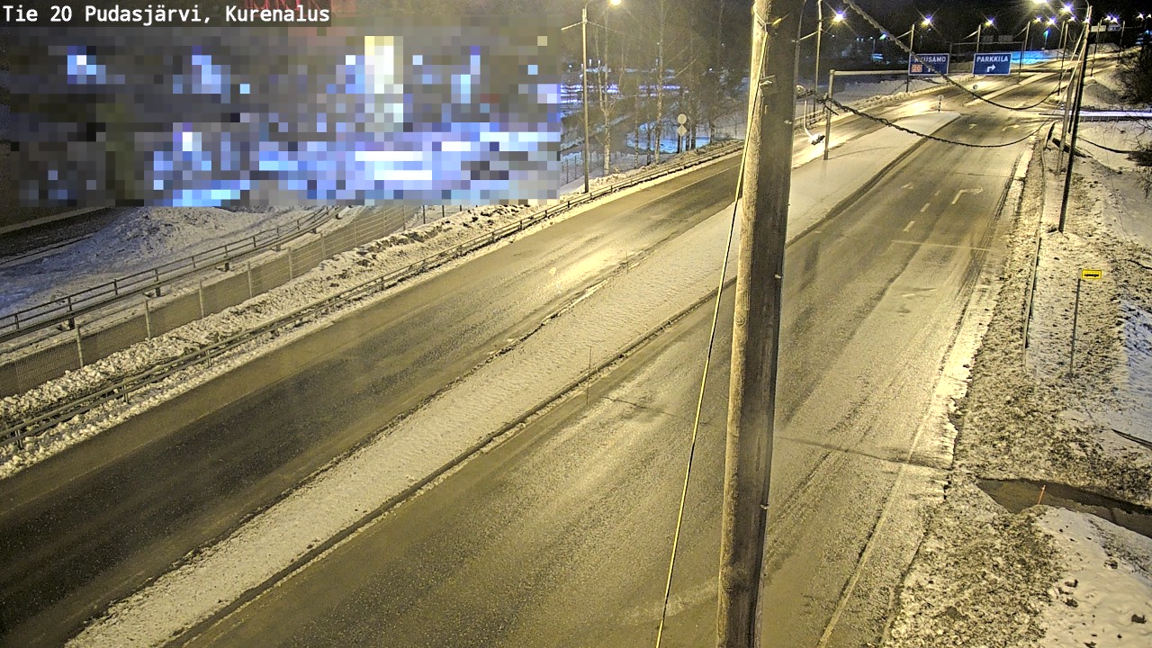 Kelikamerat Kuva Tie 20 Pudasjärvi, Kurenalus, Pudasjärvi, Pohjois-Pohjanmaa