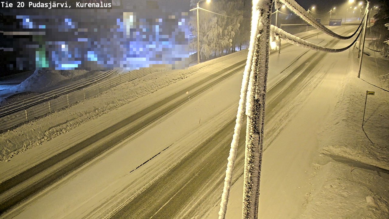 Kelikamerat Kuva Tie 20 Pudasjärvi, Kurenalus, Pudasjärvi, Pohjois-Pohjanmaa