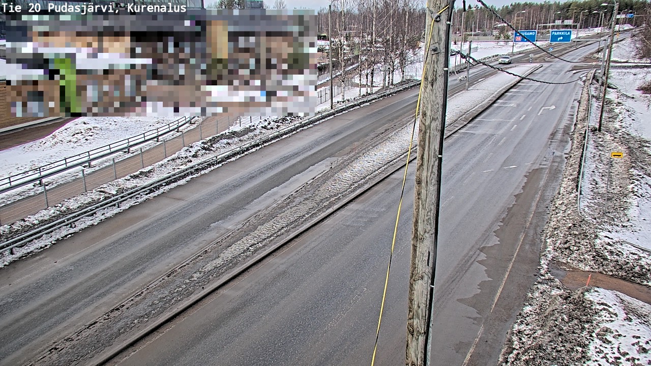 Weather Camera Image Road 20 Pudasjärvi, Kurenalus, Pudasjärvi, Pohjois-Pohjanmaa