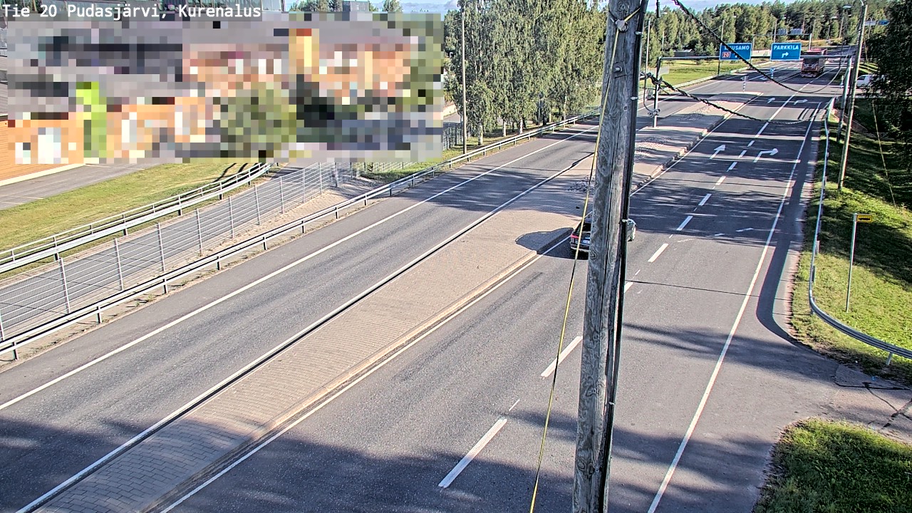 Weather Camera Image Väg 20Pudasjärvi, Kurenalus, Pudasjärvi, Pohjois-Pohjanmaa