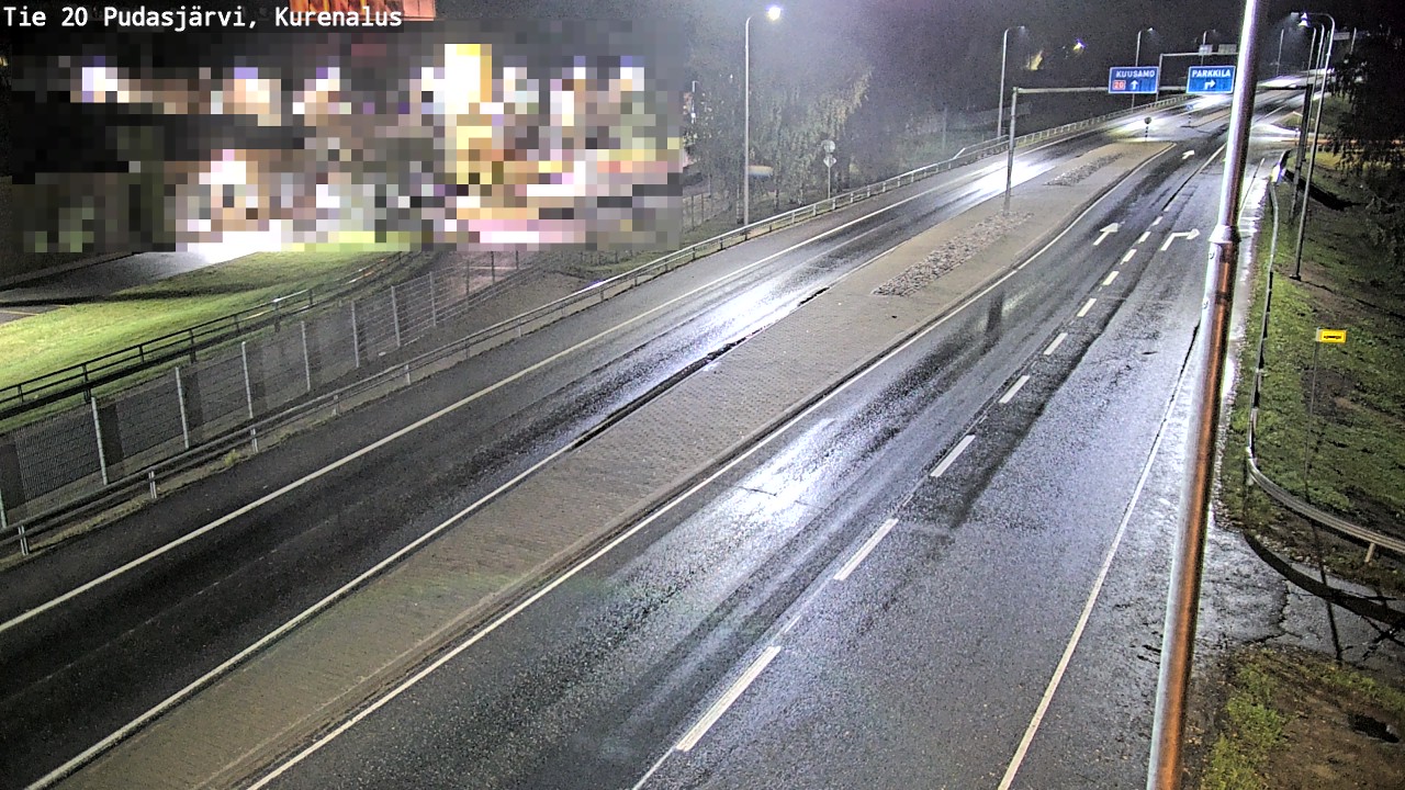 Weather Camera Image Väg 20Pudasjärvi, Kurenalus, Pudasjärvi, Pohjois-Pohjanmaa