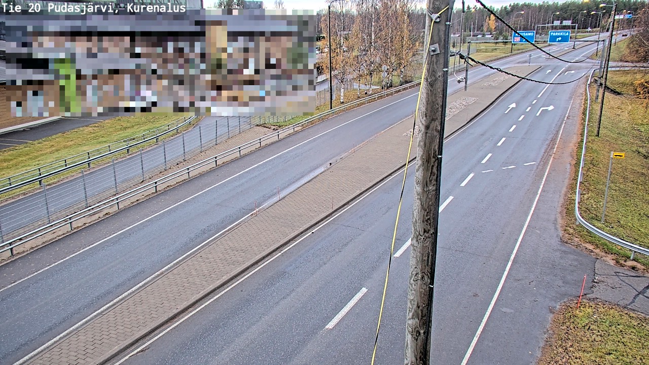 Kelikamerat Kuva Tie 20 Pudasjärvi, Kurenalus, Pudasjärvi, Pohjois-Pohjanmaa