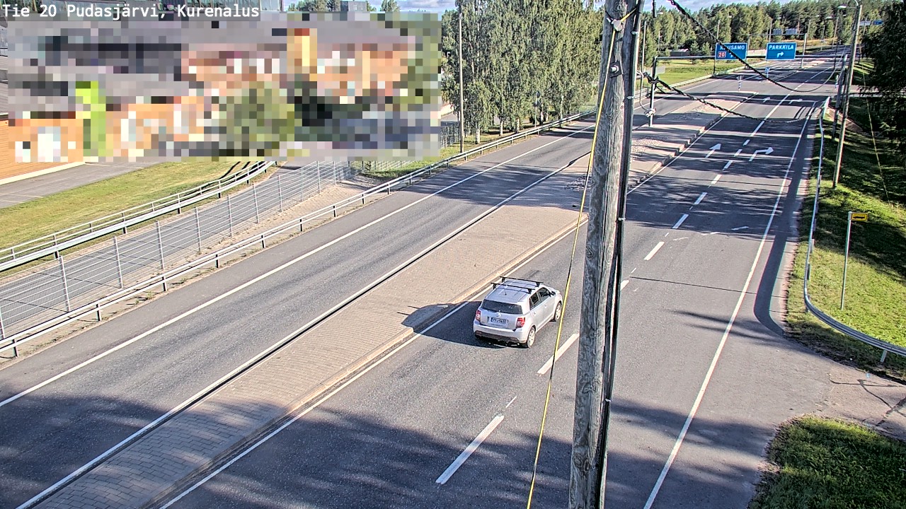 Weather Camera Image Väg 20Pudasjärvi, Kurenalus, Pudasjärvi, Pohjois-Pohjanmaa
