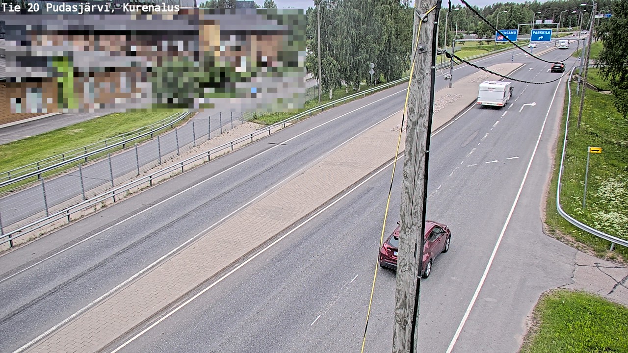 Weather Camera Image Väg 20Pudasjärvi, Kurenalus, Pudasjärvi, Pohjois-Pohjanmaa
