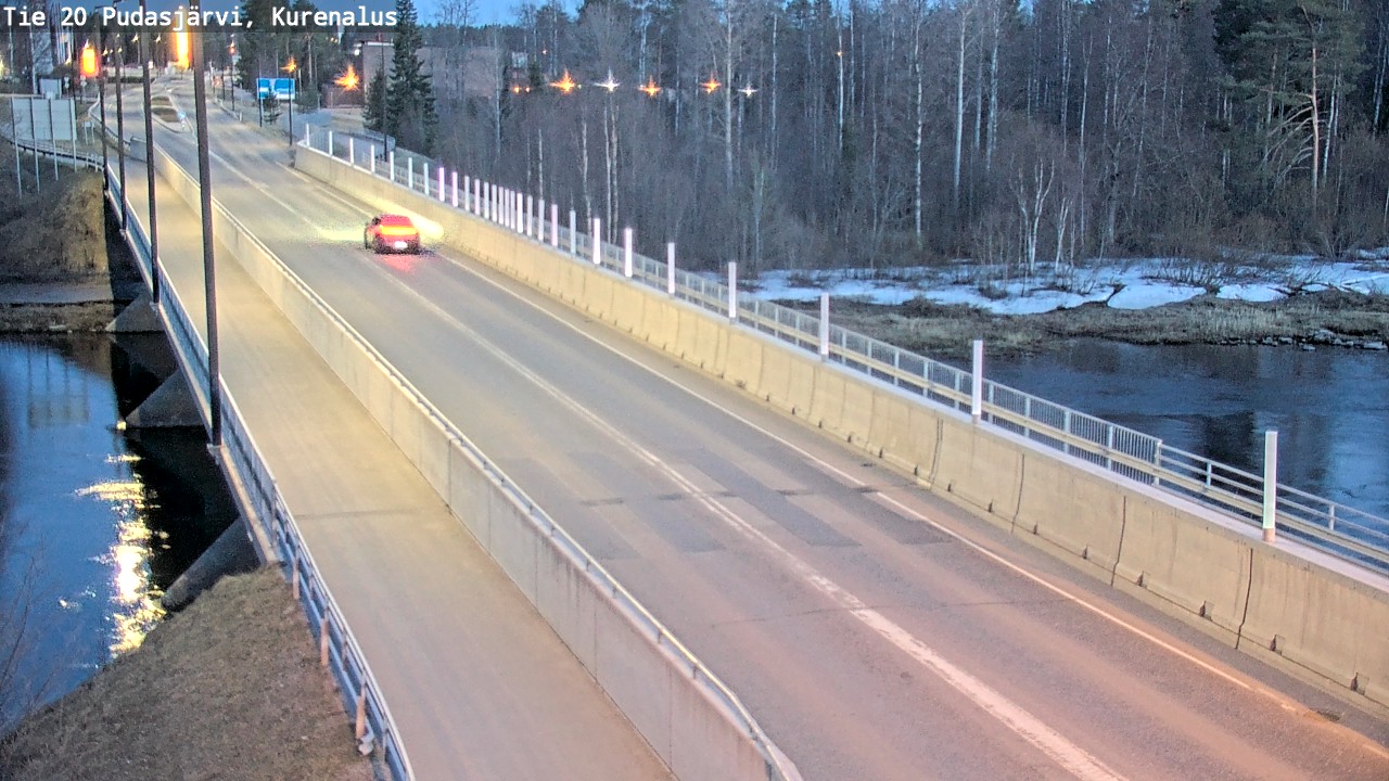Weather Camera Image Road 20 Pudasjärvi, Kurenalus, Pudasjärvi, Pohjois-Pohjanmaa