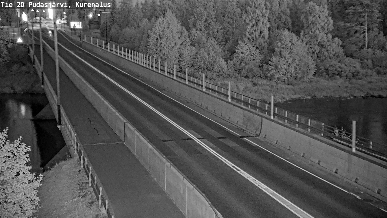 Weather Camera Image Road 20 Pudasjärvi, Kurenalus, Pudasjärvi, Pohjois-Pohjanmaa