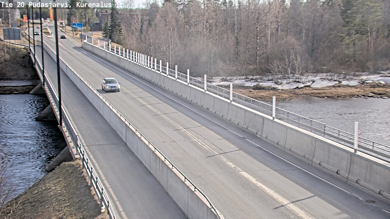 Weather Camera Image Road 20 Pudasjärvi, Kurenalus, Pudasjärvi, Pohjois-Pohjanmaa
