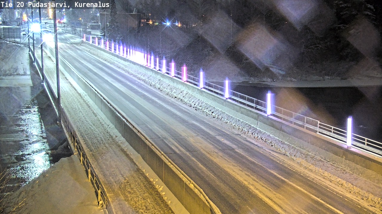 Weather Camera Image Väg 20Pudasjärvi, Kurenalus, Pudasjärvi, Pohjois-Pohjanmaa