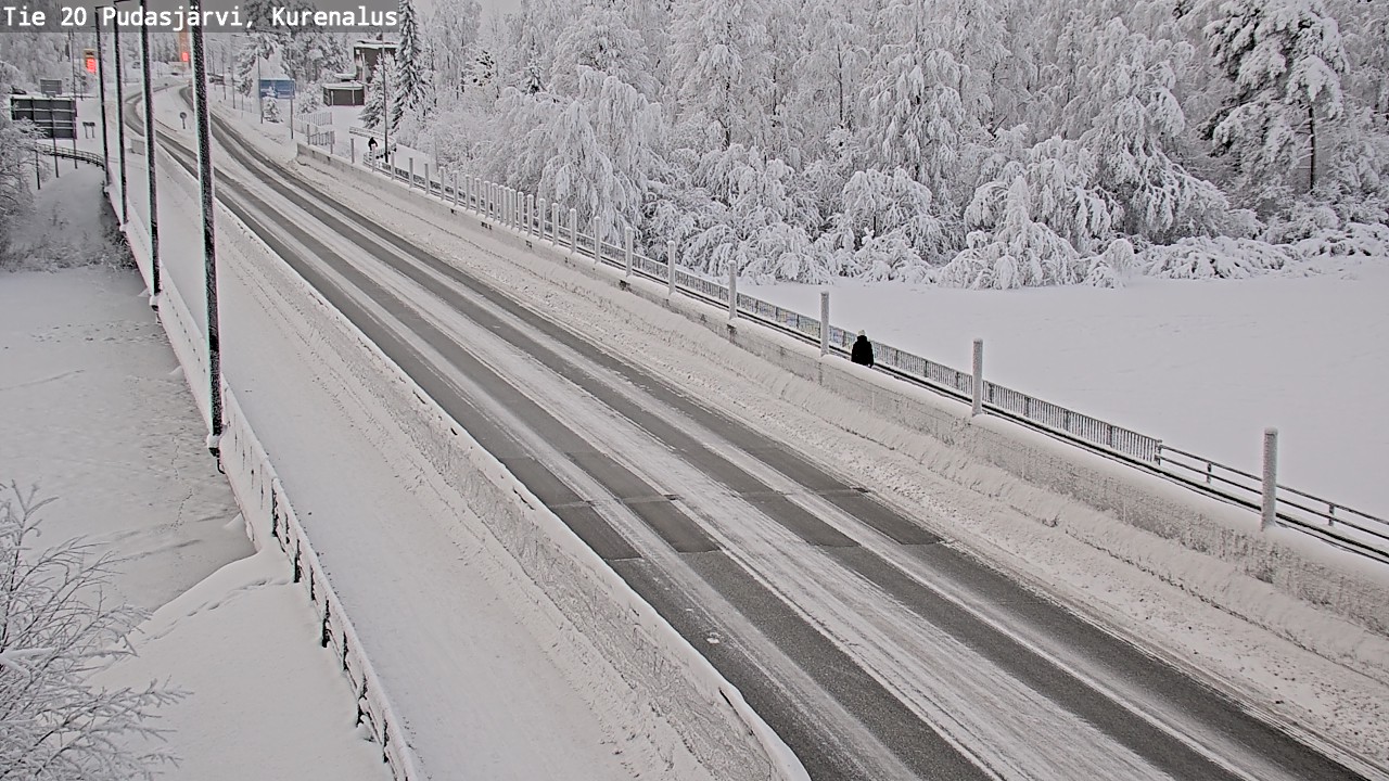 Weather Camera Image Road 20 Pudasjärvi, Kurenalus, Pudasjärvi, Pohjois-Pohjanmaa