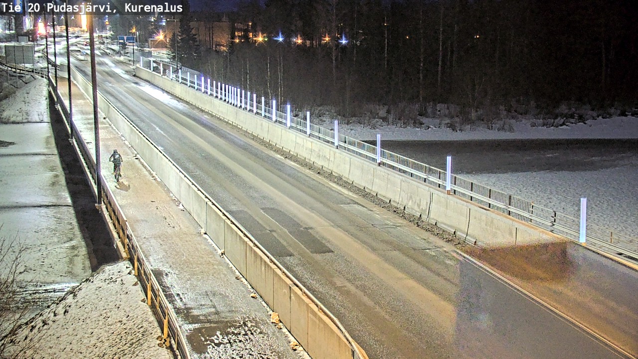 Weather Camera Image Road 20 Pudasjärvi, Kurenalus, Pudasjärvi, Pohjois-Pohjanmaa