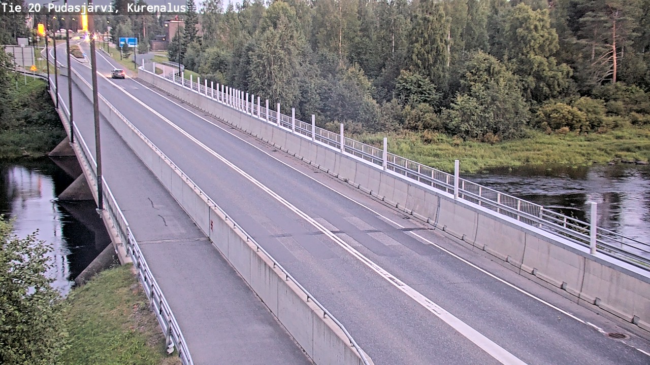Weather Camera Image Road 20 Pudasjärvi, Kurenalus, Pudasjärvi, Pohjois-Pohjanmaa