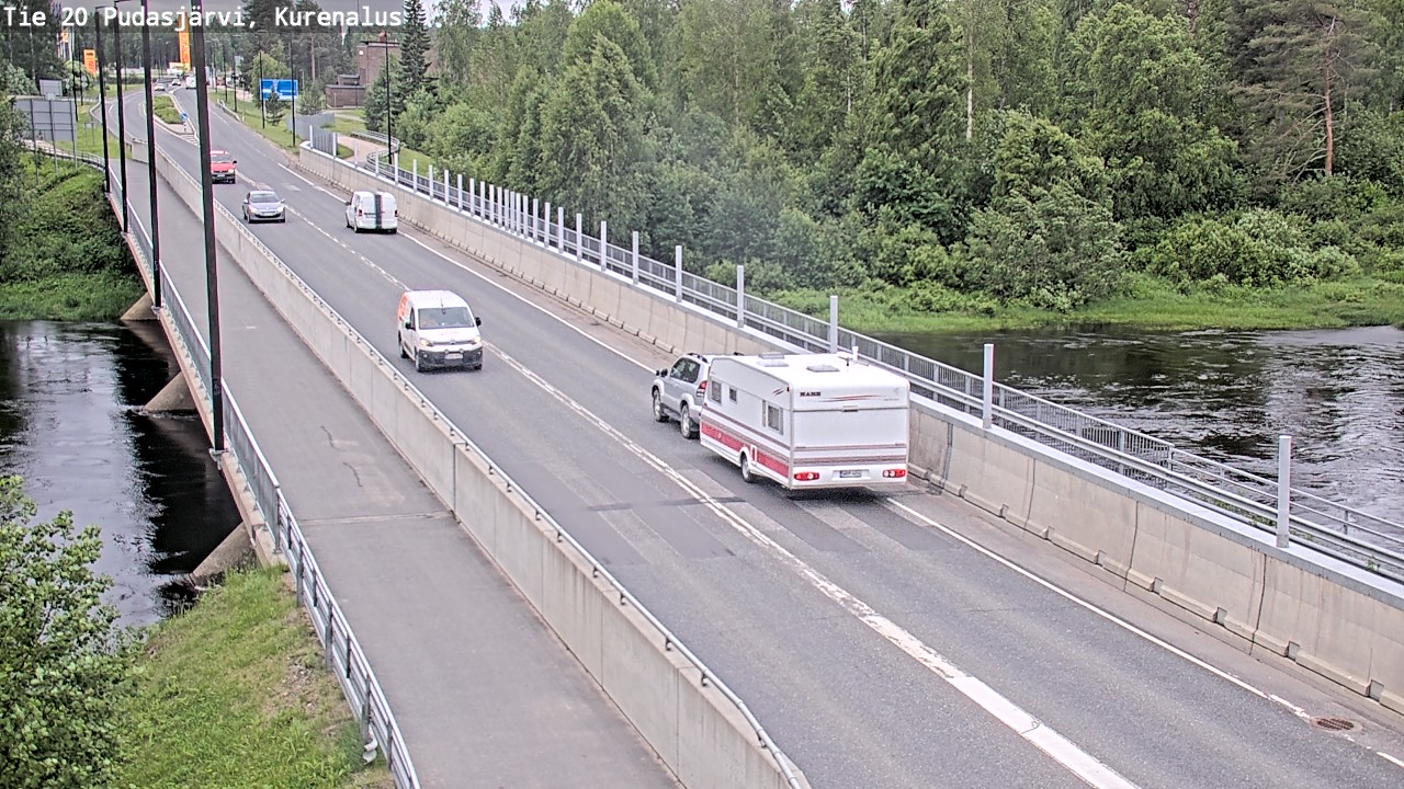 Weather Camera Image Väg 20Pudasjärvi, Kurenalus, Pudasjärvi, Pohjois-Pohjanmaa