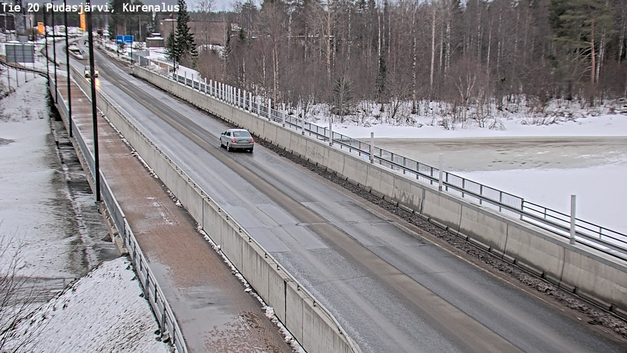 Weather Camera Image Road 20 Pudasjärvi, Kurenalus, Pudasjärvi, Pohjois-Pohjanmaa