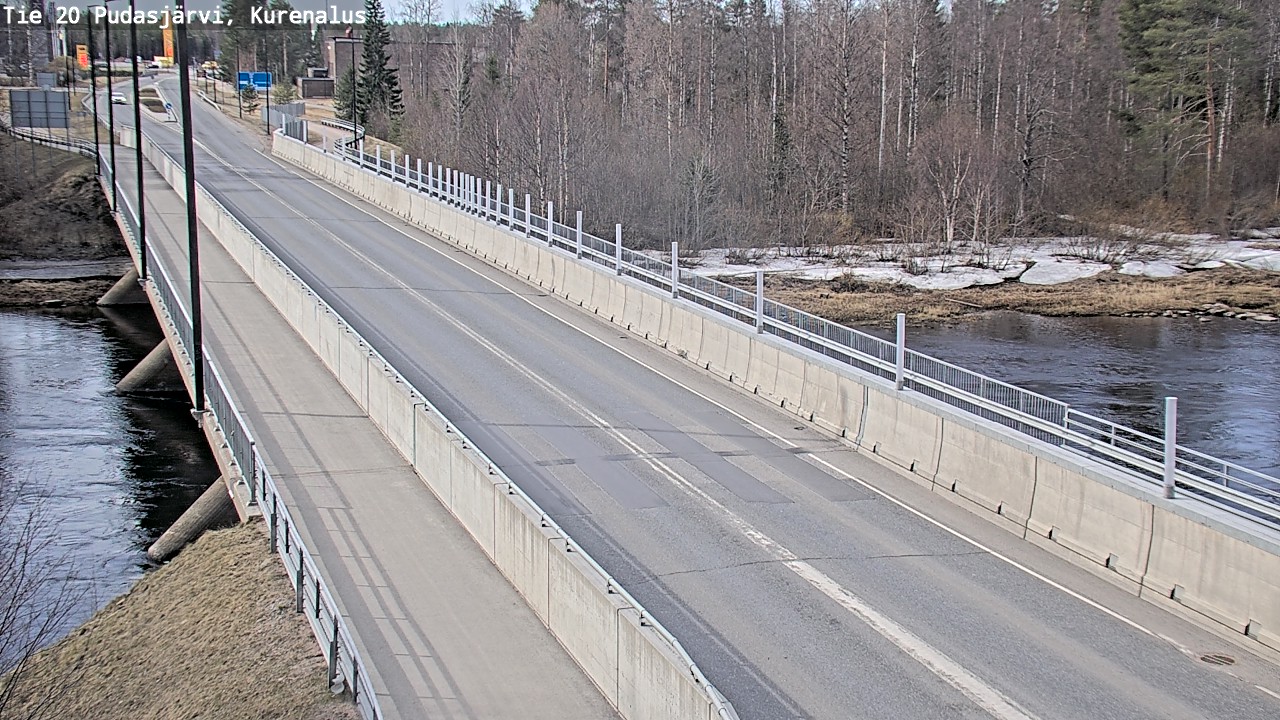 Weather Camera Image Road 20 Pudasjärvi, Kurenalus, Pudasjärvi, Pohjois-Pohjanmaa