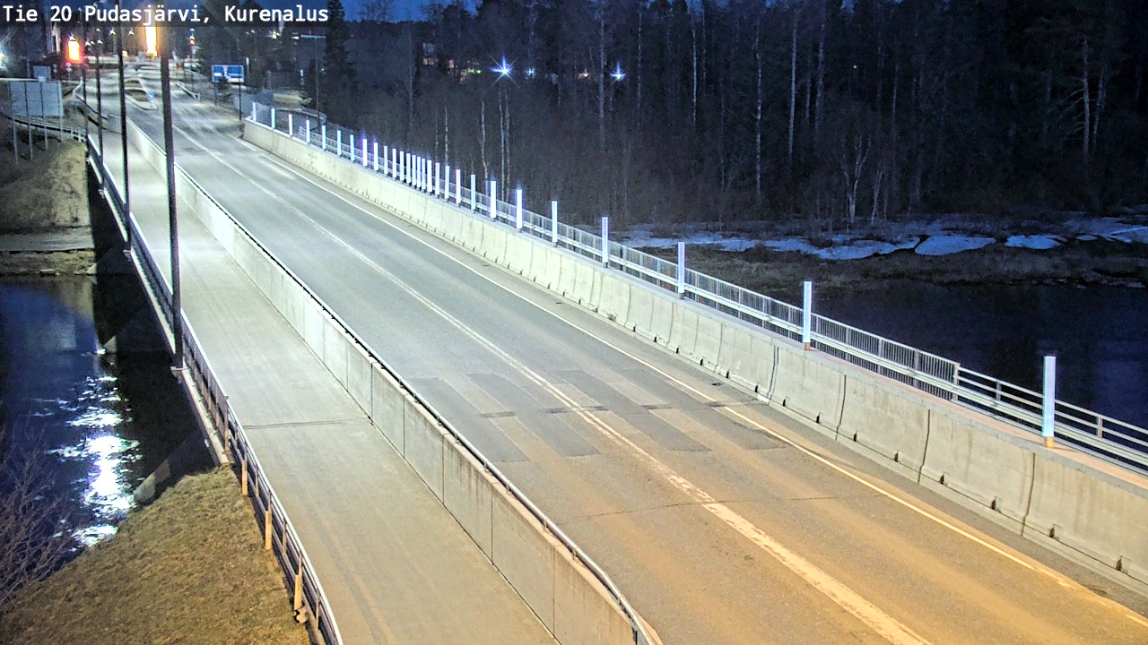 Weather Camera Image Road 20 Pudasjärvi, Kurenalus, Pudasjärvi, Pohjois-Pohjanmaa