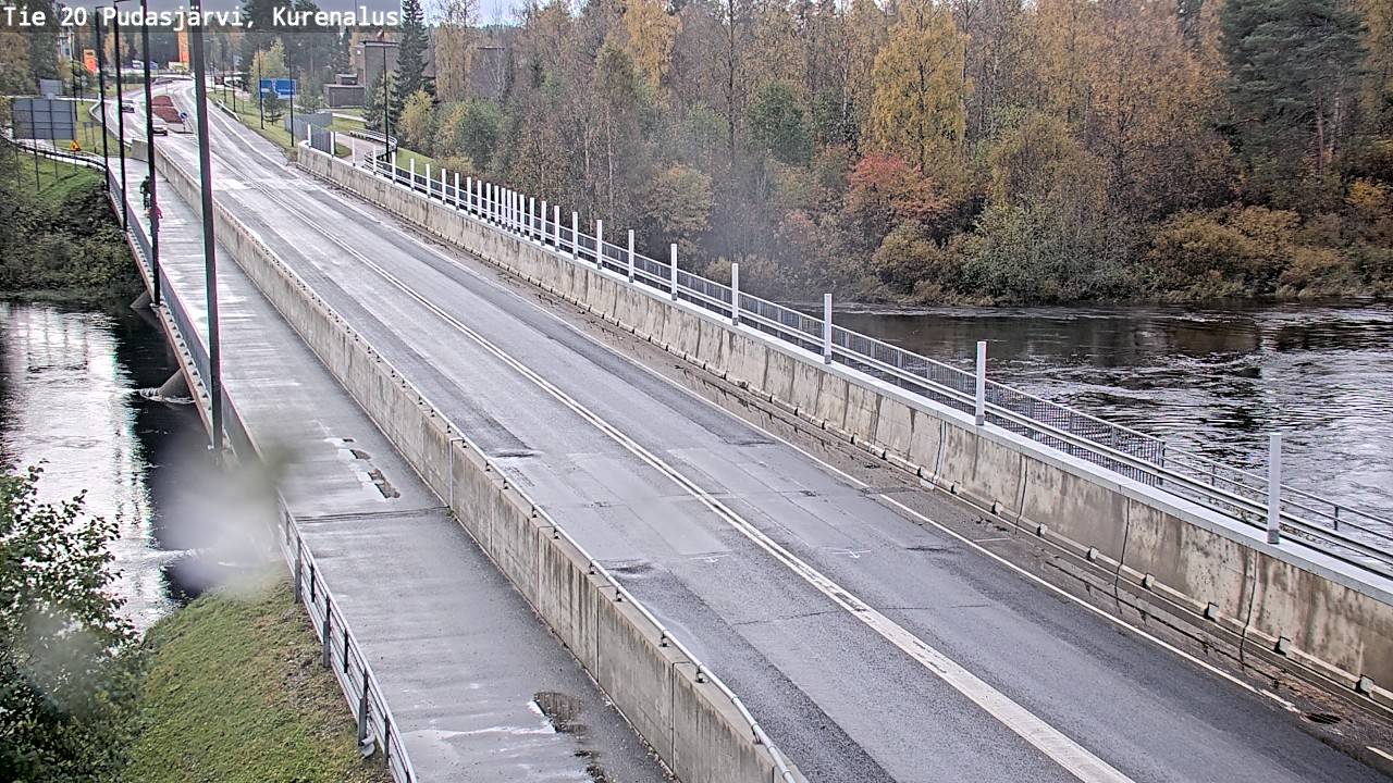 Weather Camera Image Road 20 Pudasjärvi, Kurenalus, Pudasjärvi, Pohjois-Pohjanmaa