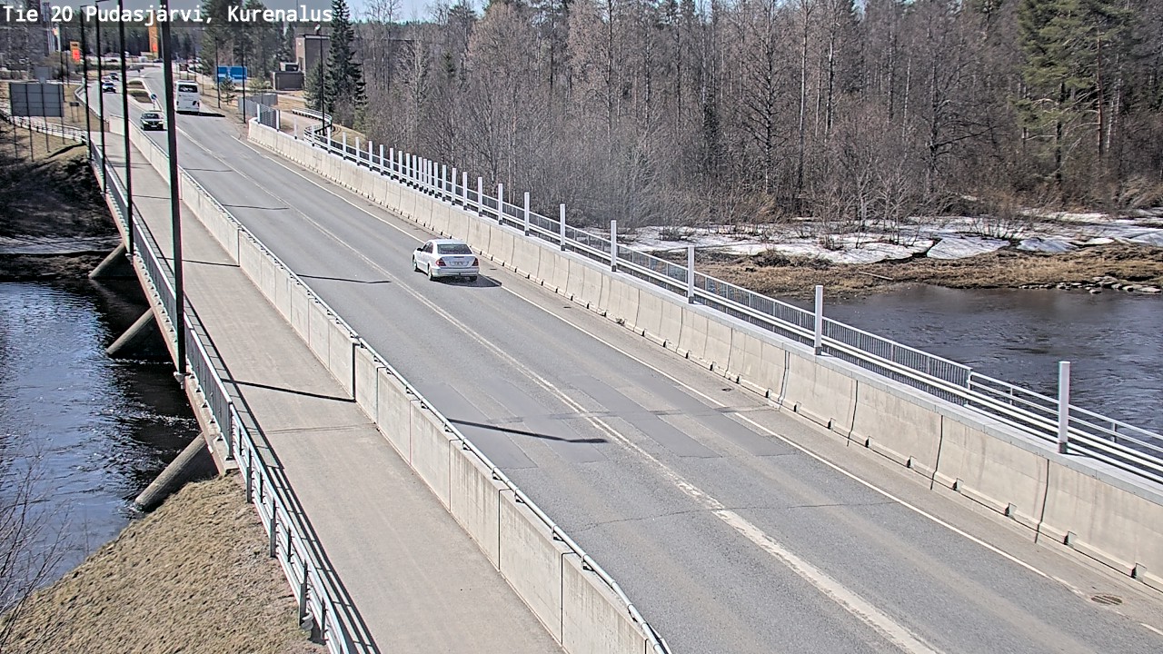 Weather Camera Image Road 20 Pudasjärvi, Kurenalus, Pudasjärvi, Pohjois-Pohjanmaa