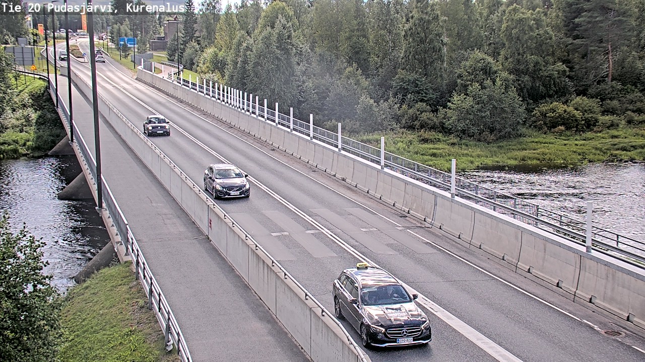 Weather Camera Image Road 20 Pudasjärvi, Kurenalus, Pudasjärvi, Pohjois-Pohjanmaa