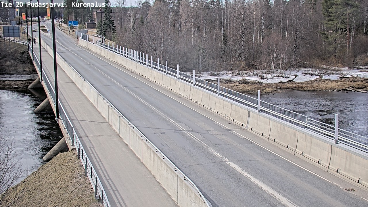 Weather Camera Image Road 20 Pudasjärvi, Kurenalus, Pudasjärvi, Pohjois-Pohjanmaa