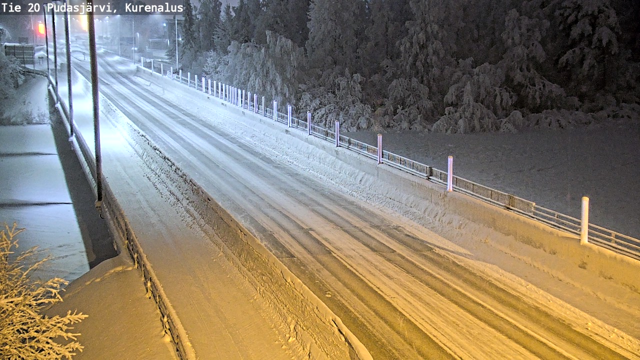 Kelikamerat Kuva Tie 20 Pudasjärvi, Kurenalus, Pudasjärvi, Pohjois-Pohjanmaa