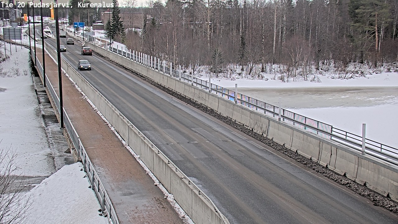 Weather Camera Image Road 20 Pudasjärvi, Kurenalus, Pudasjärvi, Pohjois-Pohjanmaa