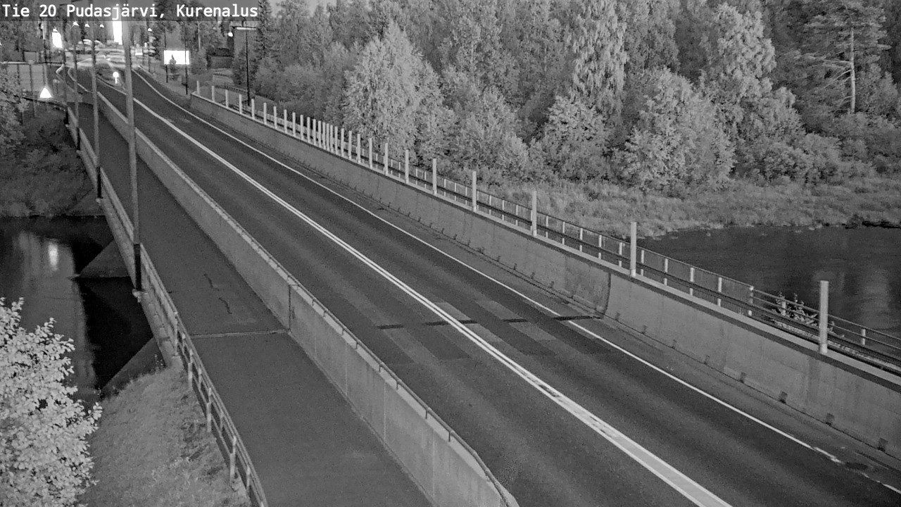 Weather Camera Image Road 20 Pudasjärvi, Kurenalus, Pudasjärvi, Pohjois-Pohjanmaa