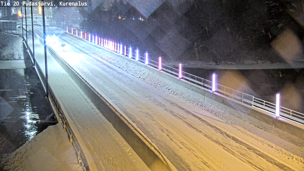 Weather Camera Image Väg 20Pudasjärvi, Kurenalus, Pudasjärvi, Pohjois-Pohjanmaa