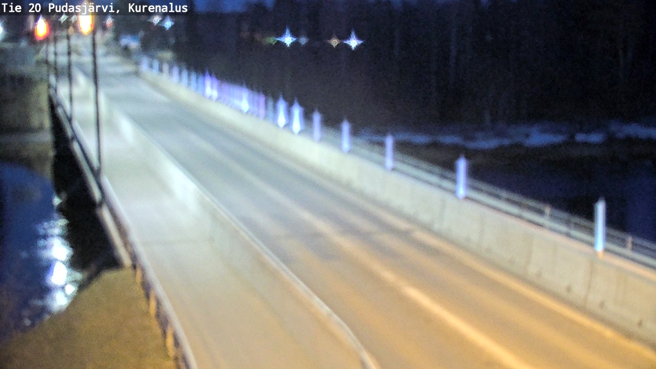 Weather Camera Image Road 20 Pudasjärvi, Kurenalus, Pudasjärvi, Pohjois-Pohjanmaa