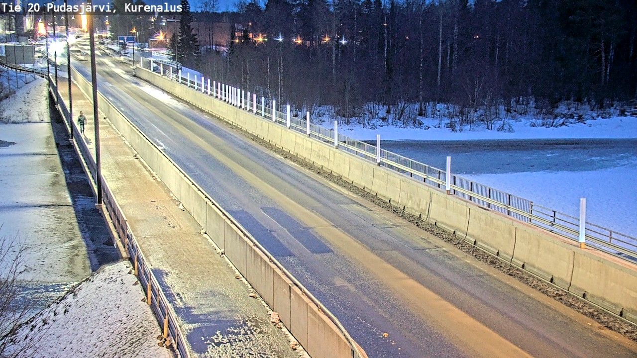 Weather Camera Image Road 20 Pudasjärvi, Kurenalus, Pudasjärvi, Pohjois-Pohjanmaa
