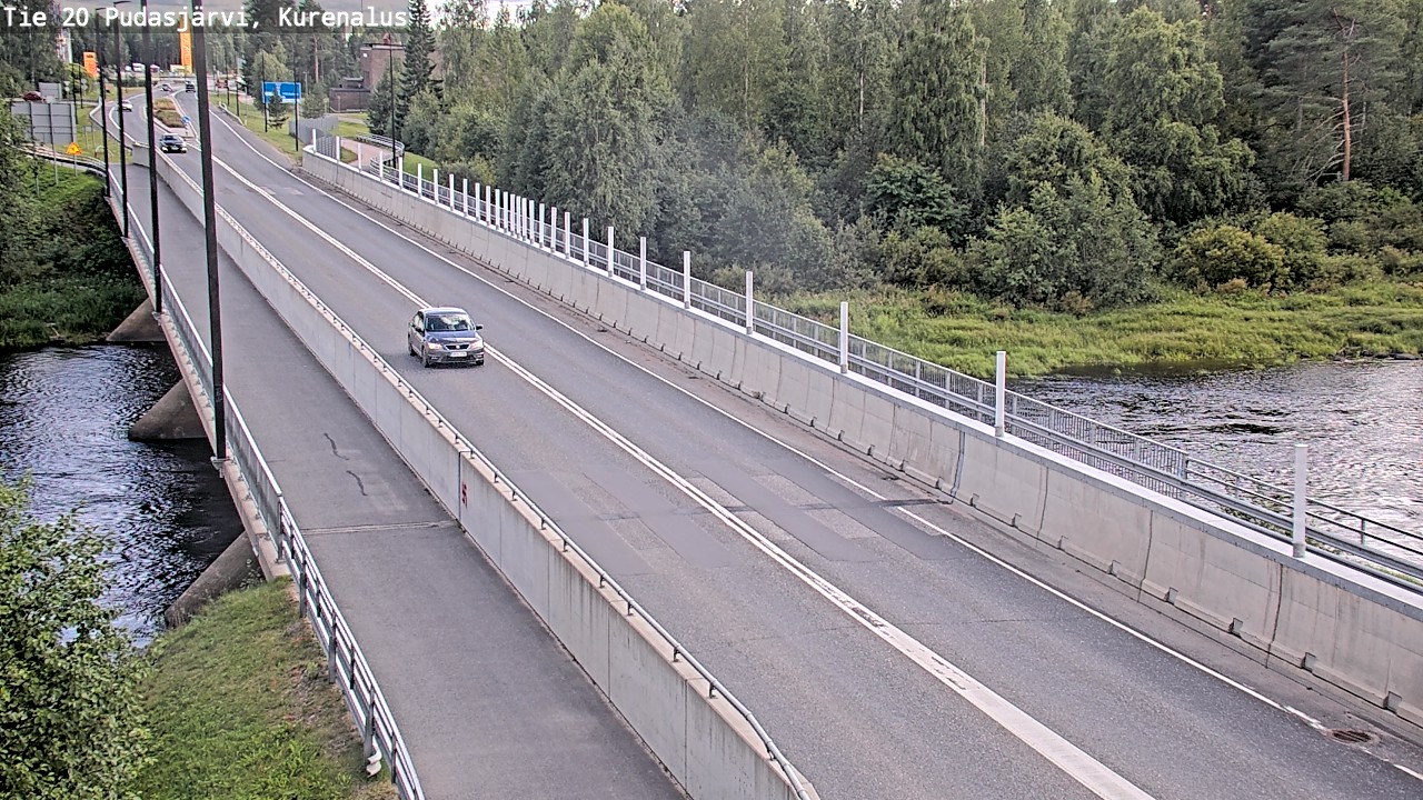 Weather Camera Image Road 20 Pudasjärvi, Kurenalus, Pudasjärvi, Pohjois-Pohjanmaa