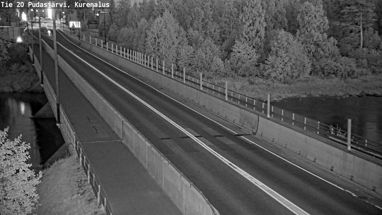 Weather Camera Image Road 20 Pudasjärvi, Kurenalus, Pudasjärvi, Pohjois-Pohjanmaa