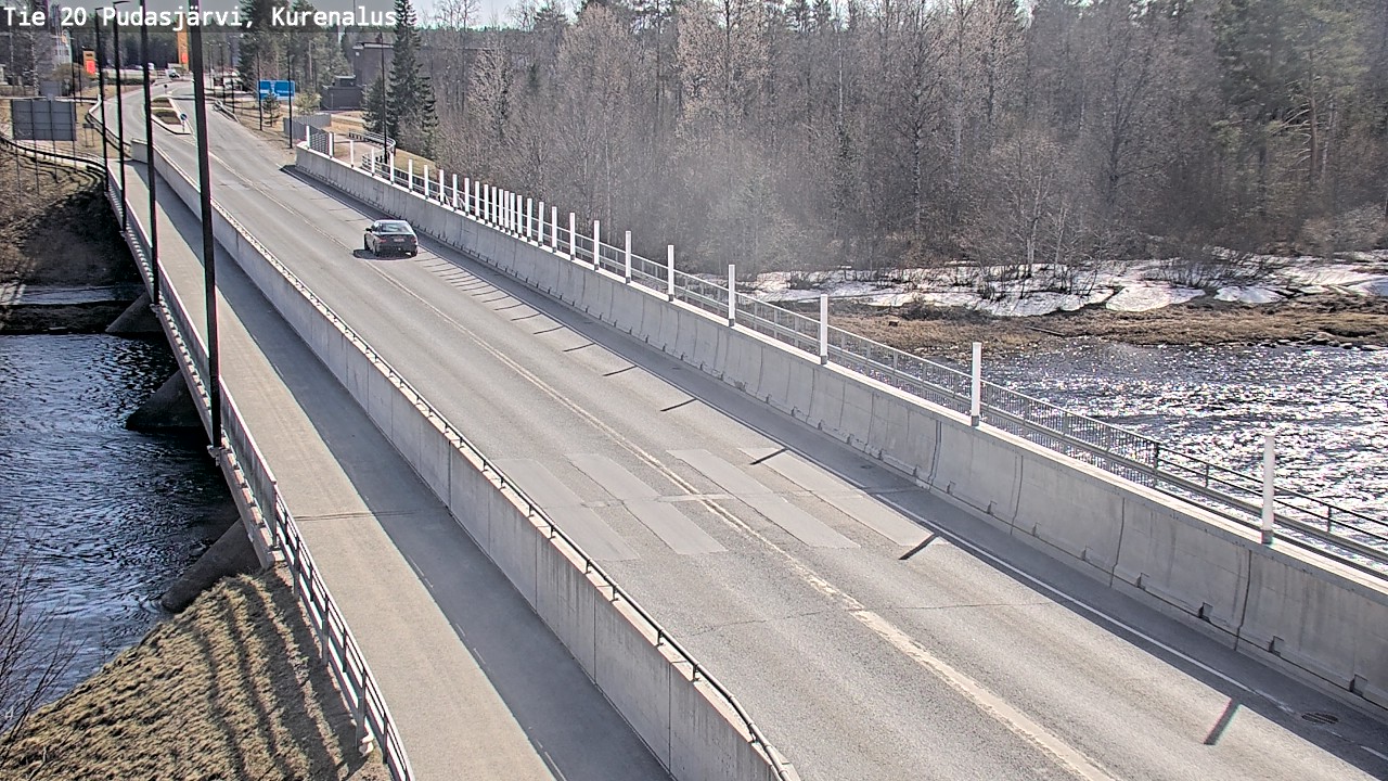 Weather Camera Image Road 20 Pudasjärvi, Kurenalus, Pudasjärvi, Pohjois-Pohjanmaa