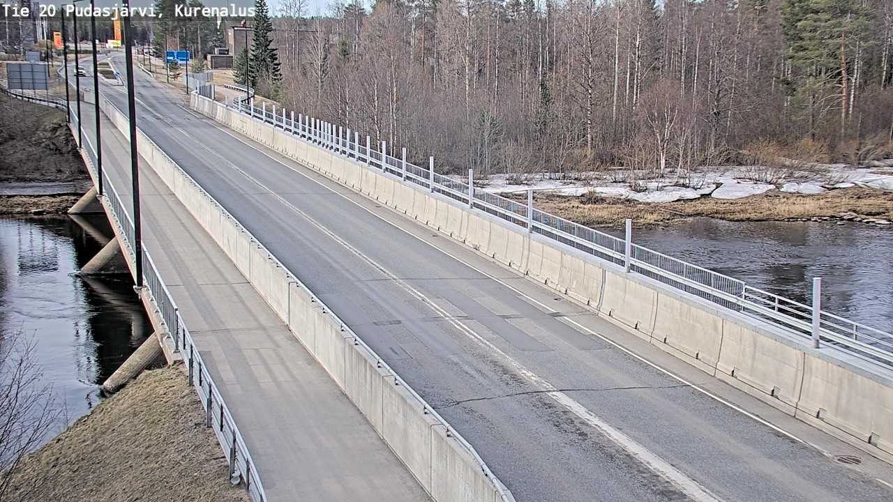Weather Camera Image Road 20 Pudasjärvi, Kurenalus, Pudasjärvi, Pohjois-Pohjanmaa