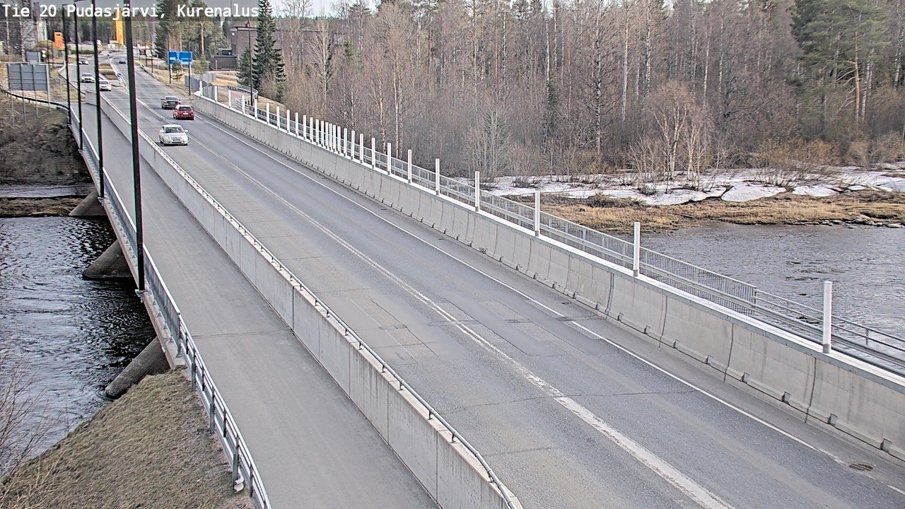 Weather Camera Image Road 20 Pudasjärvi, Kurenalus, Pudasjärvi, Pohjois-Pohjanmaa