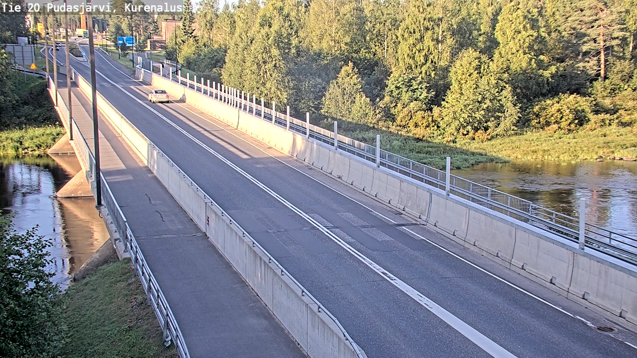 Weather Camera Image Road 20 Pudasjärvi, Kurenalus, Pudasjärvi, Pohjois-Pohjanmaa