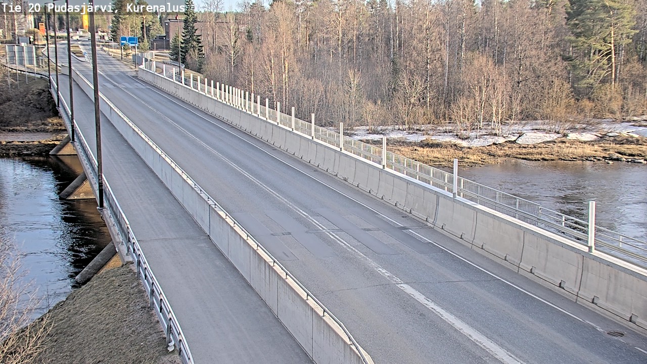 Weather Camera Image Road 20 Pudasjärvi, Kurenalus, Pudasjärvi, Pohjois-Pohjanmaa
