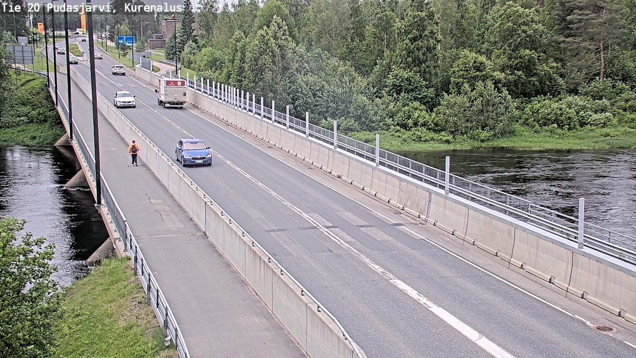 Weather Camera Image Väg 20Pudasjärvi, Kurenalus, Pudasjärvi, Pohjois-Pohjanmaa
