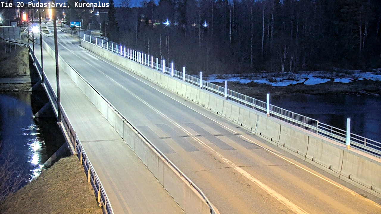 Weather Camera Image Road 20 Pudasjärvi, Kurenalus, Pudasjärvi, Pohjois-Pohjanmaa