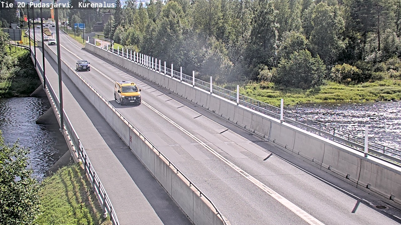 Weather Camera Image Road 20 Pudasjärvi, Kurenalus, Pudasjärvi, Pohjois-Pohjanmaa