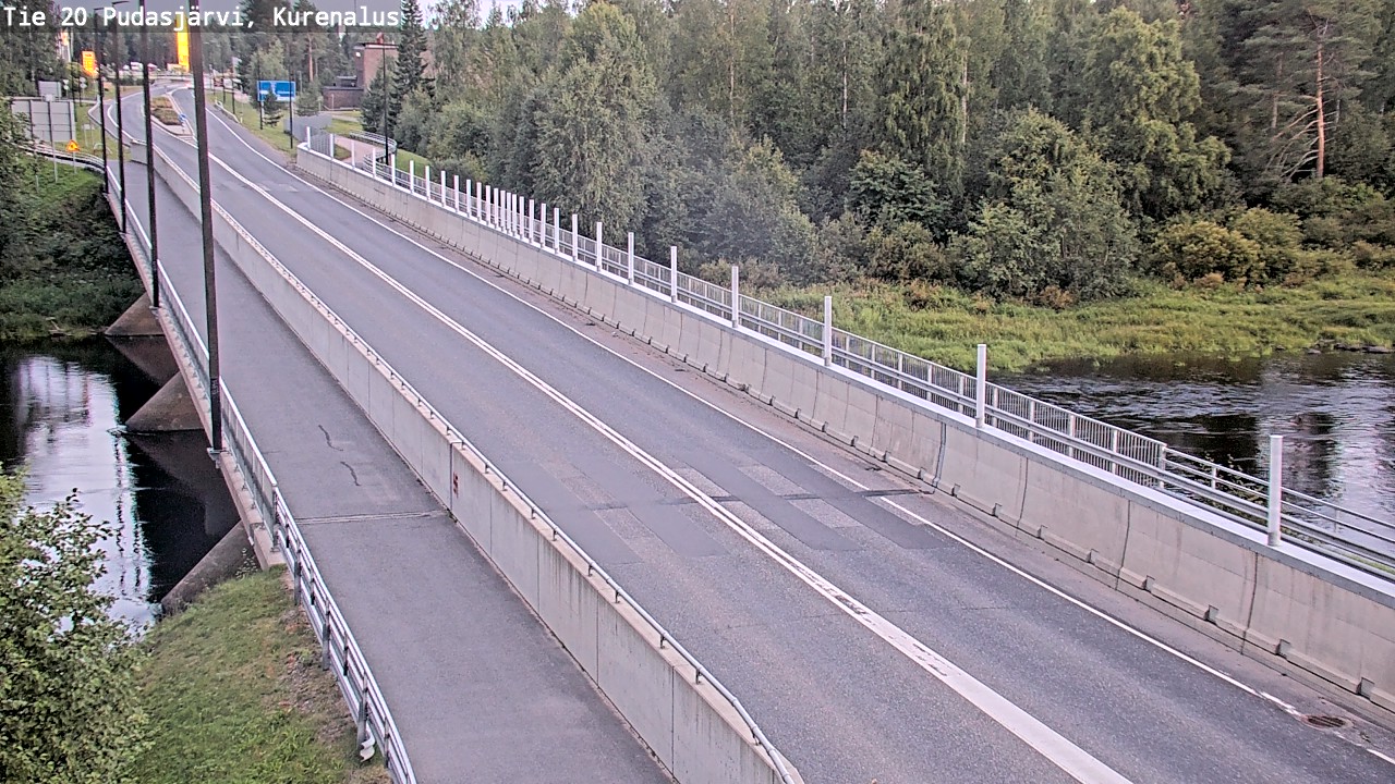 Weather Camera Image Road 20 Pudasjärvi, Kurenalus, Pudasjärvi, Pohjois-Pohjanmaa
