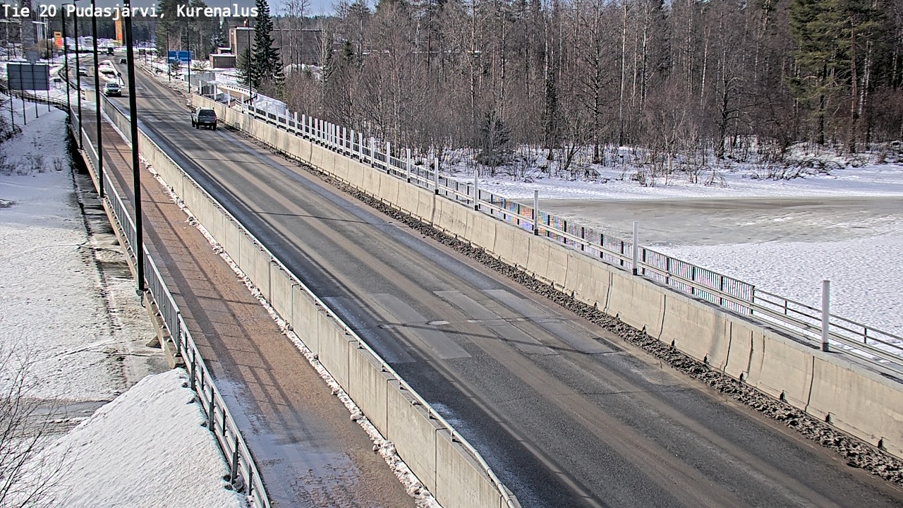 Weather Camera Image Road 20 Pudasjärvi, Kurenalus, Pudasjärvi, Pohjois-Pohjanmaa