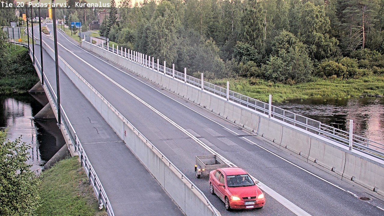 Weather Camera Image Road 20 Pudasjärvi, Kurenalus, Pudasjärvi, Pohjois-Pohjanmaa