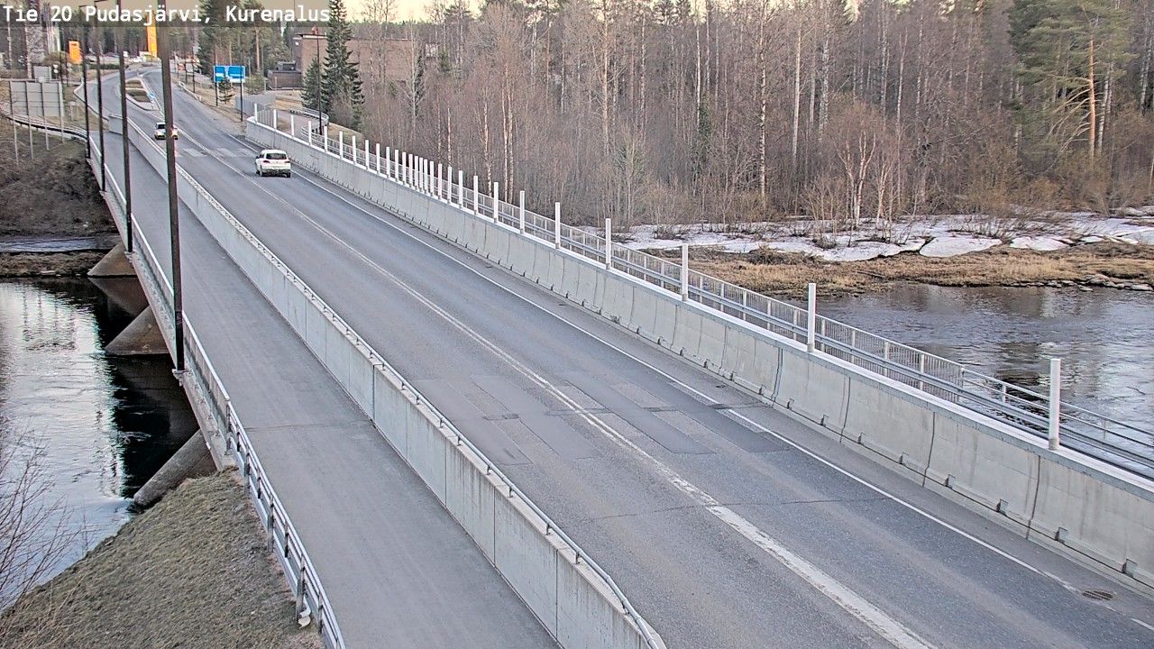 Weather Camera Image Road 20 Pudasjärvi, Kurenalus, Pudasjärvi, Pohjois-Pohjanmaa